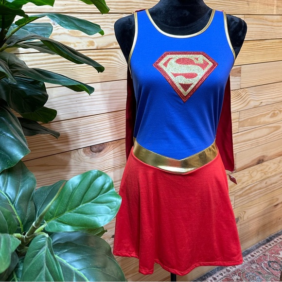 Dresses & Skirts - NWT Super Woman Womens Halloween Costume Medium 8-10 Dress Superwoman